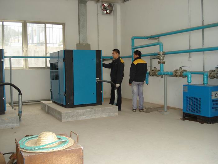 中國石化基地采用艾高空壓機